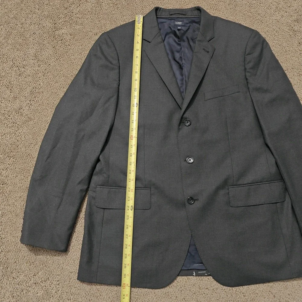 J.Crew‎ Aldridge Jacket 44R Loro Piana Italian Wool Blazer Charcoal Gray 16565